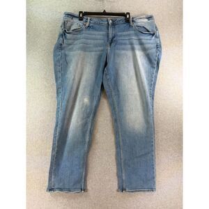 VIGOSS Thompson Tomboy Women’s Plus Size 24 Light Wash Stretch Jeans 3457